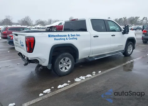 2024 GMC Sierra 1500 4Wd Standard Box Pro из США, поврежденный, VIN 3GTPUAEK4RG195516